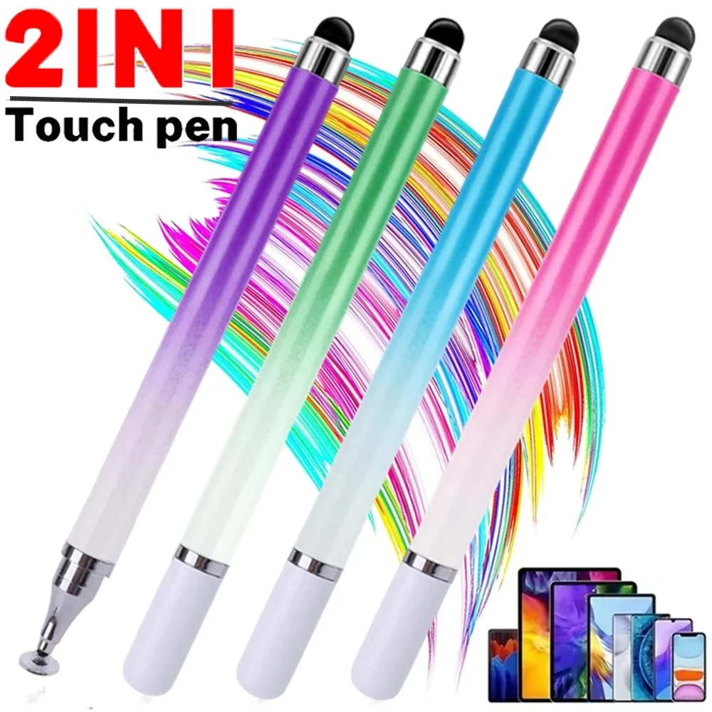 2IN1 Stylus Pen for Mobile Phone Tablet Drawing Capacitive Touch Pencil Universal For Iphone Samsung Android Draw Screen Pencil