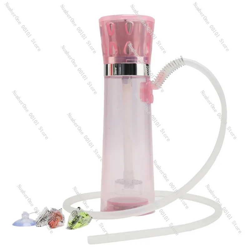 Portable Hookah For Car Use Heat Resistant Plastic Water Pipe With Hook And LED Light Wholesale And Retail