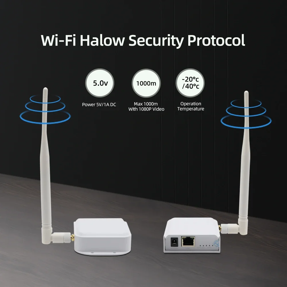 Hayway Wireless Transceiver Point Ethernet Port Bridge Kit Used For SIP Network Product Connection 1KM Transmission Distance