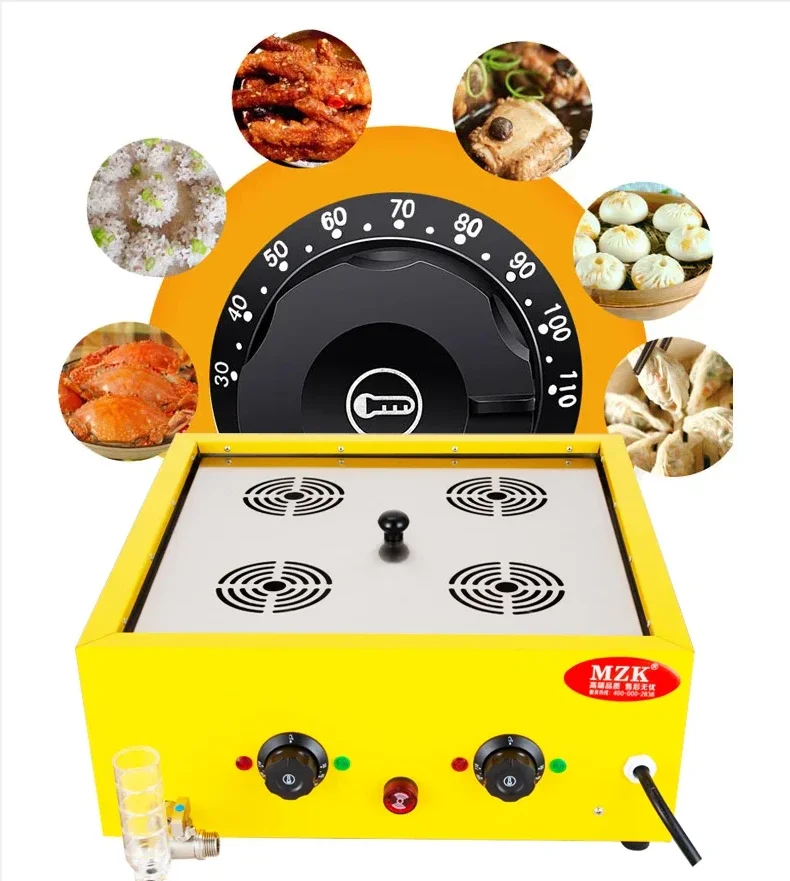 220V Electric Steamer for Home and Commercial Use, Perfect for Steaming Buns, Dumplings and More  AE