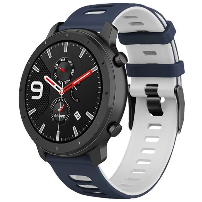 22mm 20mm Silicone Strap for Amazfit GTR 47MM /2/2e/Stratos 3 GTR 4 3pro Bracelet Correa For Amazfit GTS 4 Mini/2 2E 3 Watchband