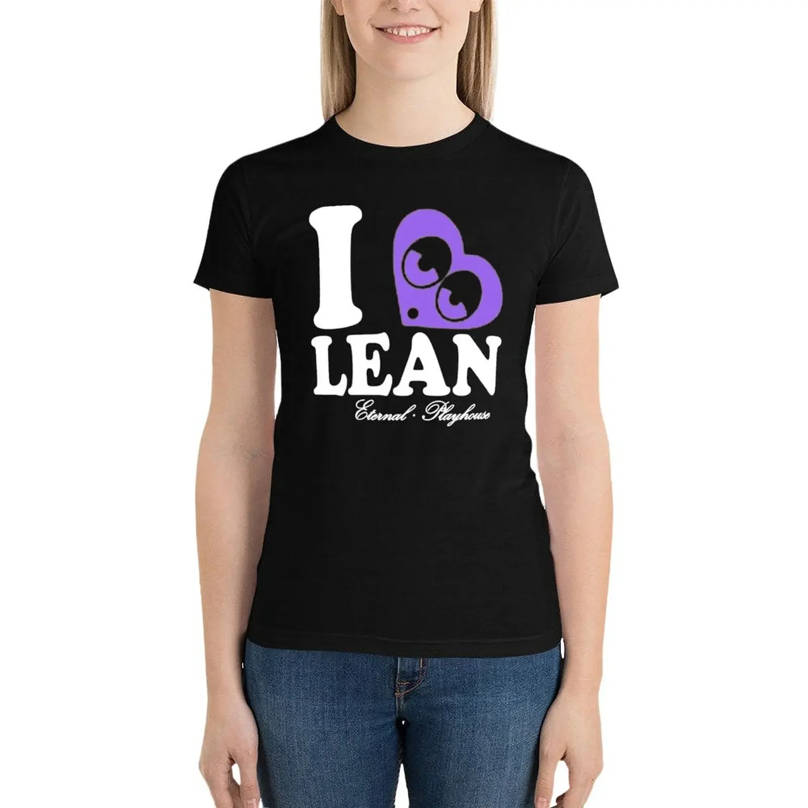 

i heart lean T-Shirt Female clothing cute clothes Aesthetic clothing kawaii clothes ariat shirts for Women