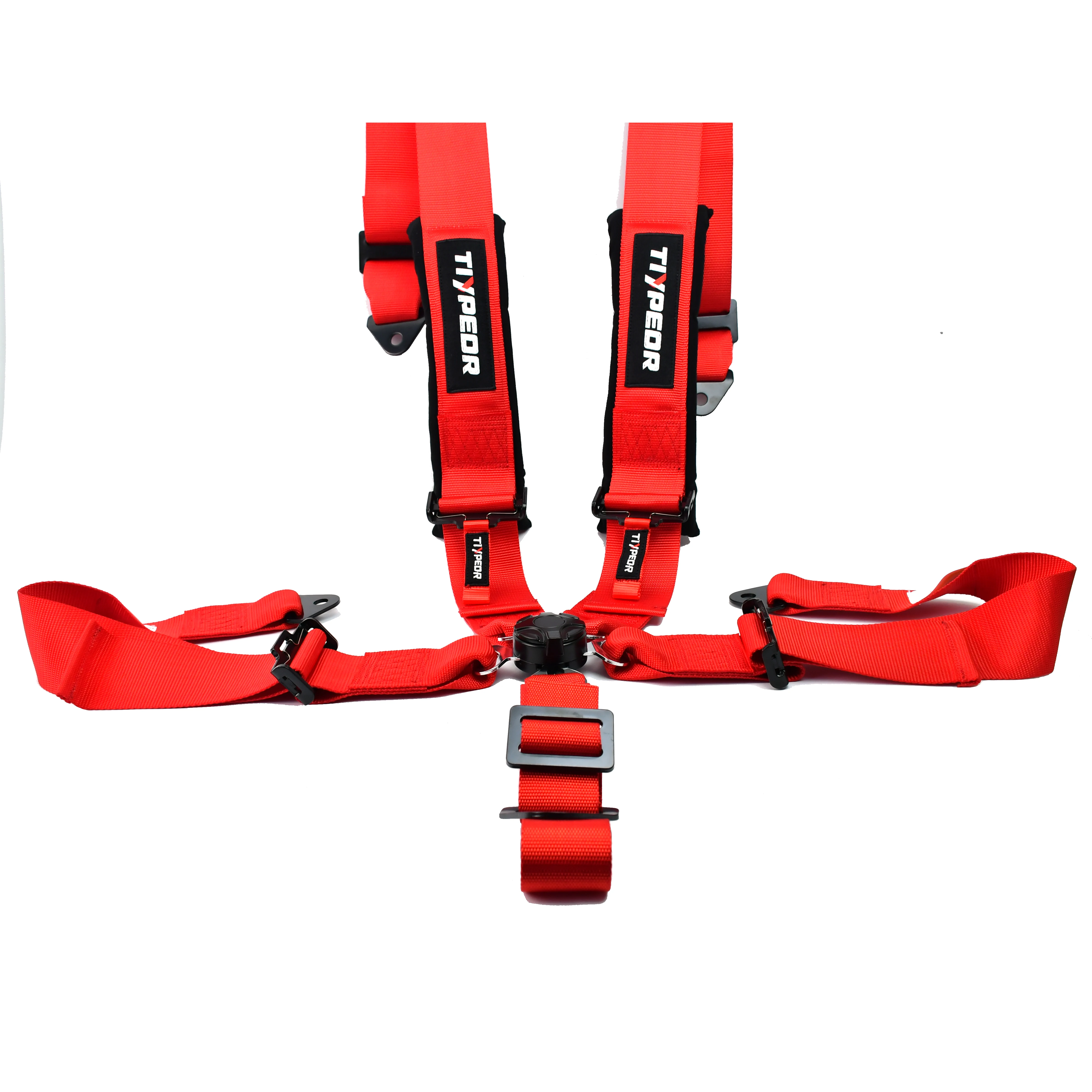 Certification SFI Tiypeor Ceinture de sécurité universelle de course à 5 points Ceinture de sécurité de course de sécurité de voiture en polyester de 3 pouces