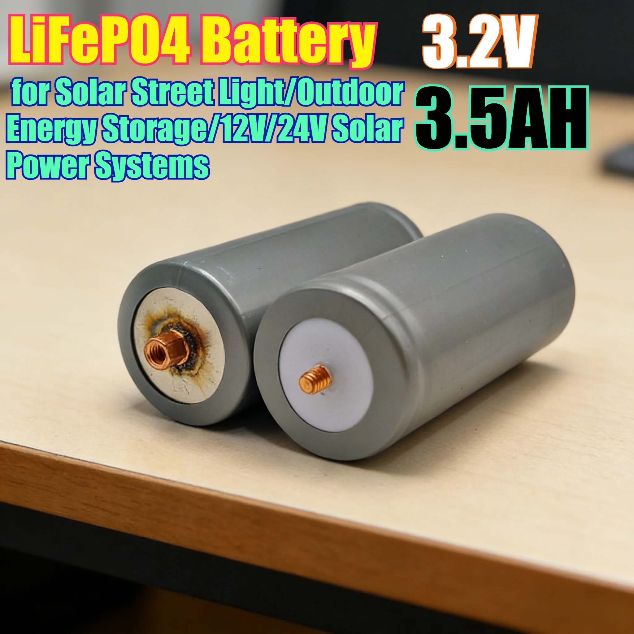 

32650 заостренный верх 3,2 В 3500 мАч LiFePO4 аккумуляторная батарея для солнечного уличного фонаря/на открытого накопителя энергии/12 В/24 В солнечных систем