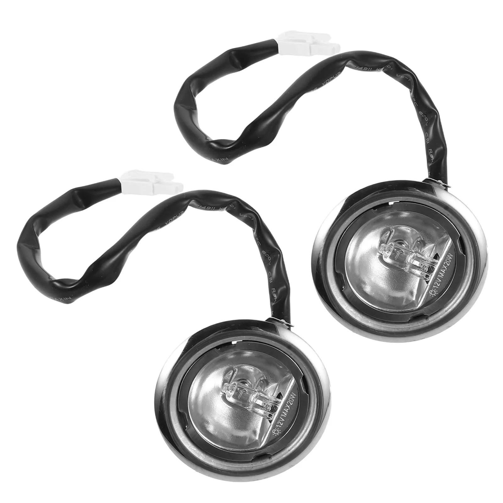 2Pcs LED Recessed Downlight Ac 12V 20W Stainless Steel Built-in Hood Lamp Replacement Extractor Hood Lighting