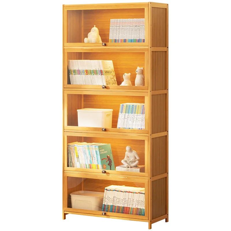 

Storage with door locker integrated lattice display cabinet