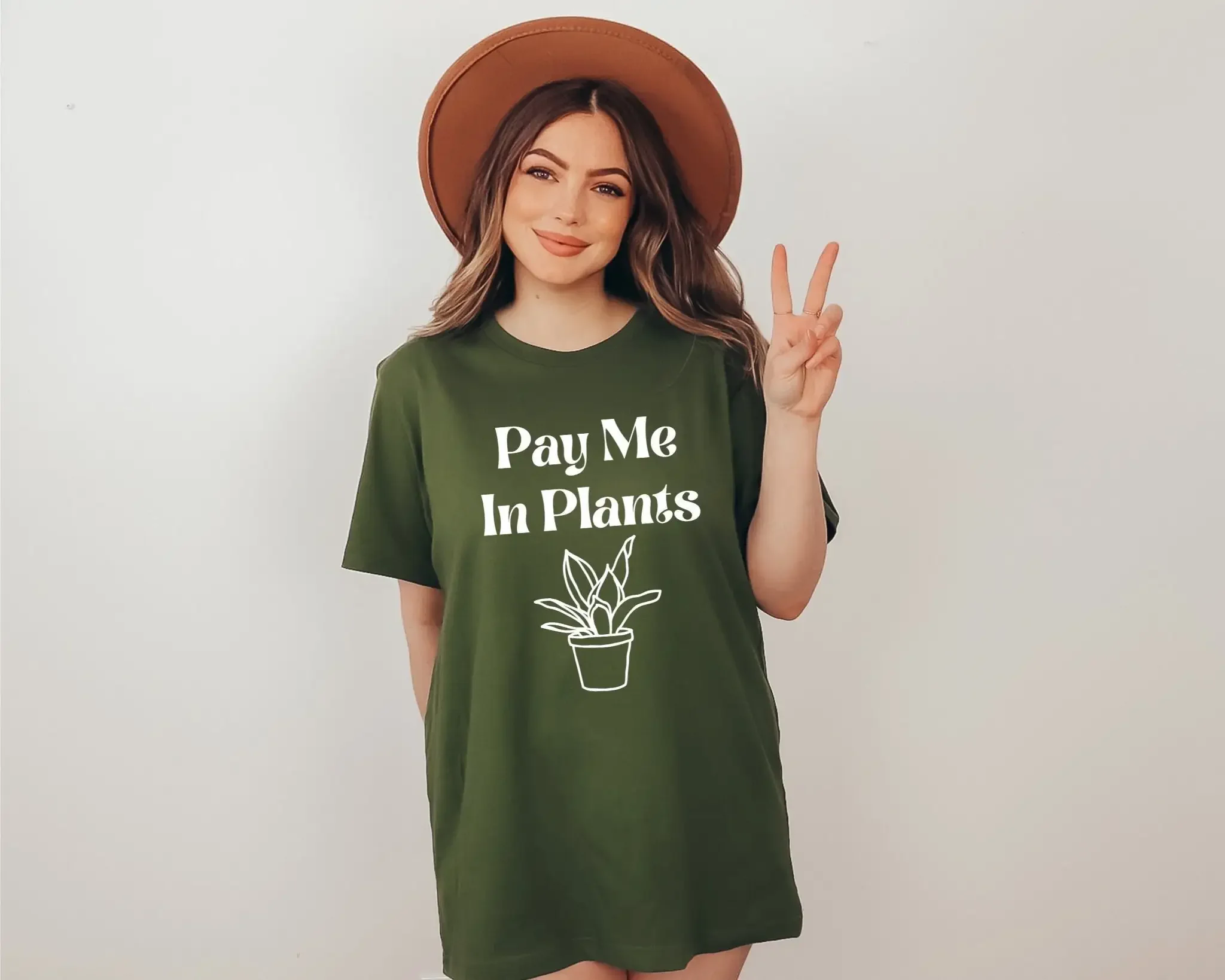 Pay Me In Plants T Shirt Funny Plant Crazy Lady Botanical Garden Lover Humor Sarcasm