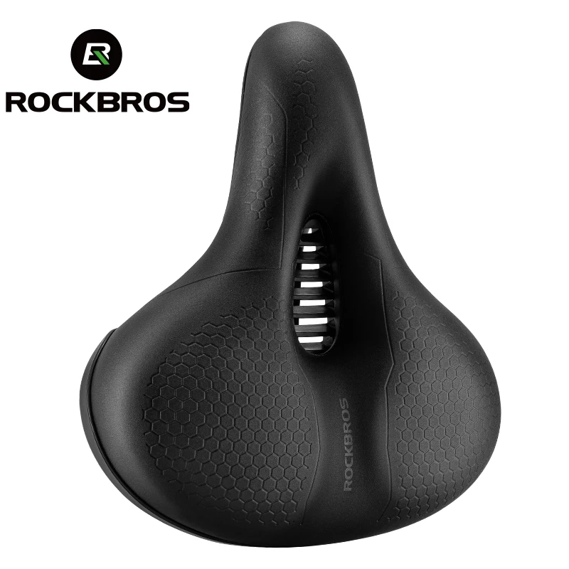 AliExpress ROCKBROS Bike Saddle Hollow Breathable MTB Road Bike Saddle Shock Absorbing Bicycle Cushion Seat Cycling Cushion Accessory