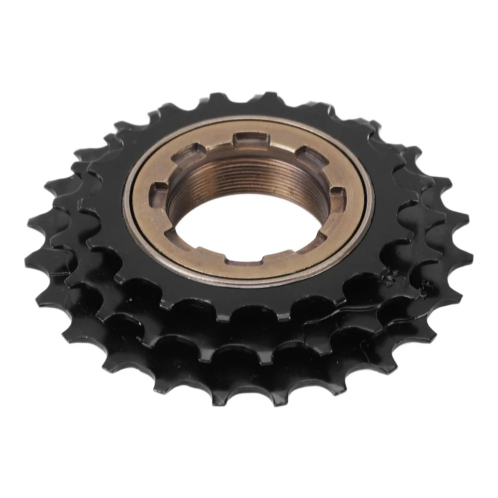 3 Speed Bike Freewheel Steel Single Speed Cycling Freewheel Black with English Thread B1 3.75x24T