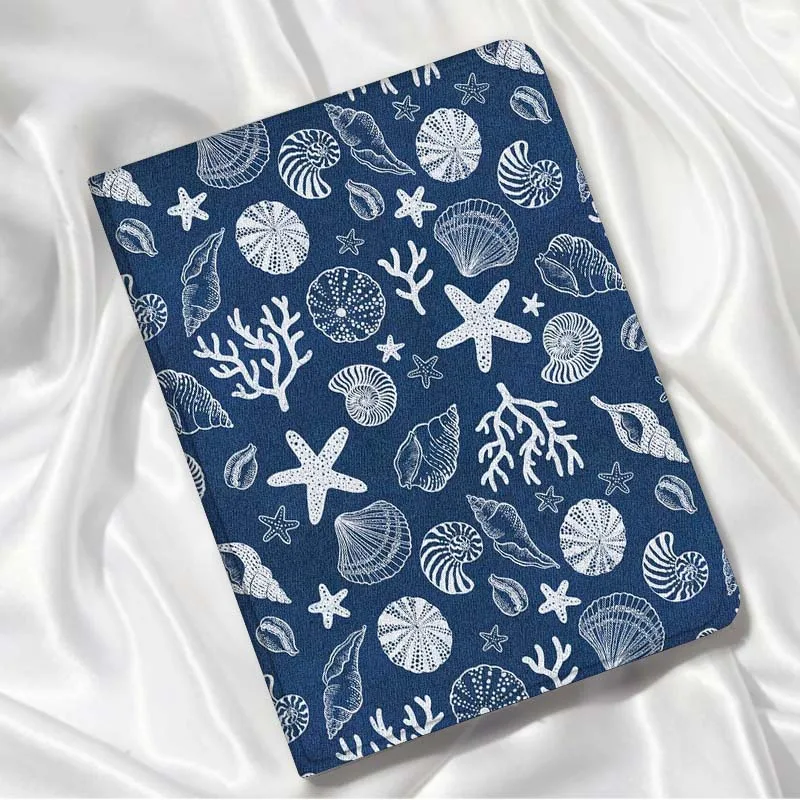 حافظة فني على شكل صدف نجم البحر لهاتف Xiaomi Redmi Mi Pad 8 7 6 5 4 2 SE K 12.4 11.2 12.1 11 8.8 Pro Max Ultra Inch Tablet