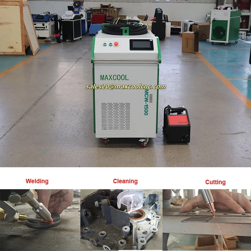 3 in 1 Laser Welding Cleaning Cutting Machine Hand Held Laser Welding Machine 3 in 1 3000w 2000w 1500w