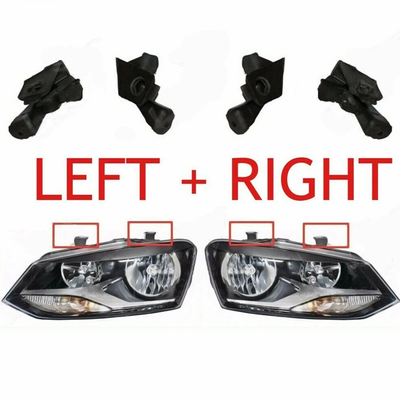 1 Paar Reparatur satz für die vordere Scheinwerfer halterung 6 r0998225/226 für vw polo 09-17 Scheinwerfer lampe feste Halters ch raube l r