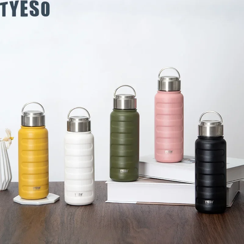 Tyeso Double Stainless Steel Thermos Mug Portable Sport Vacuum Flask Large Capacity Thermal Water Bottle Tumbler Drinks Cup