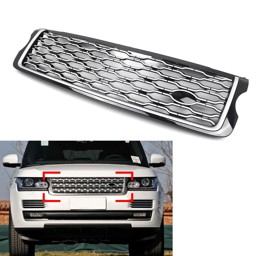 Car Front Bumper Upper Mesh Grille Replacement For Land Rover Range Rover Vogue L405 2013 2014 2015 2016 2017