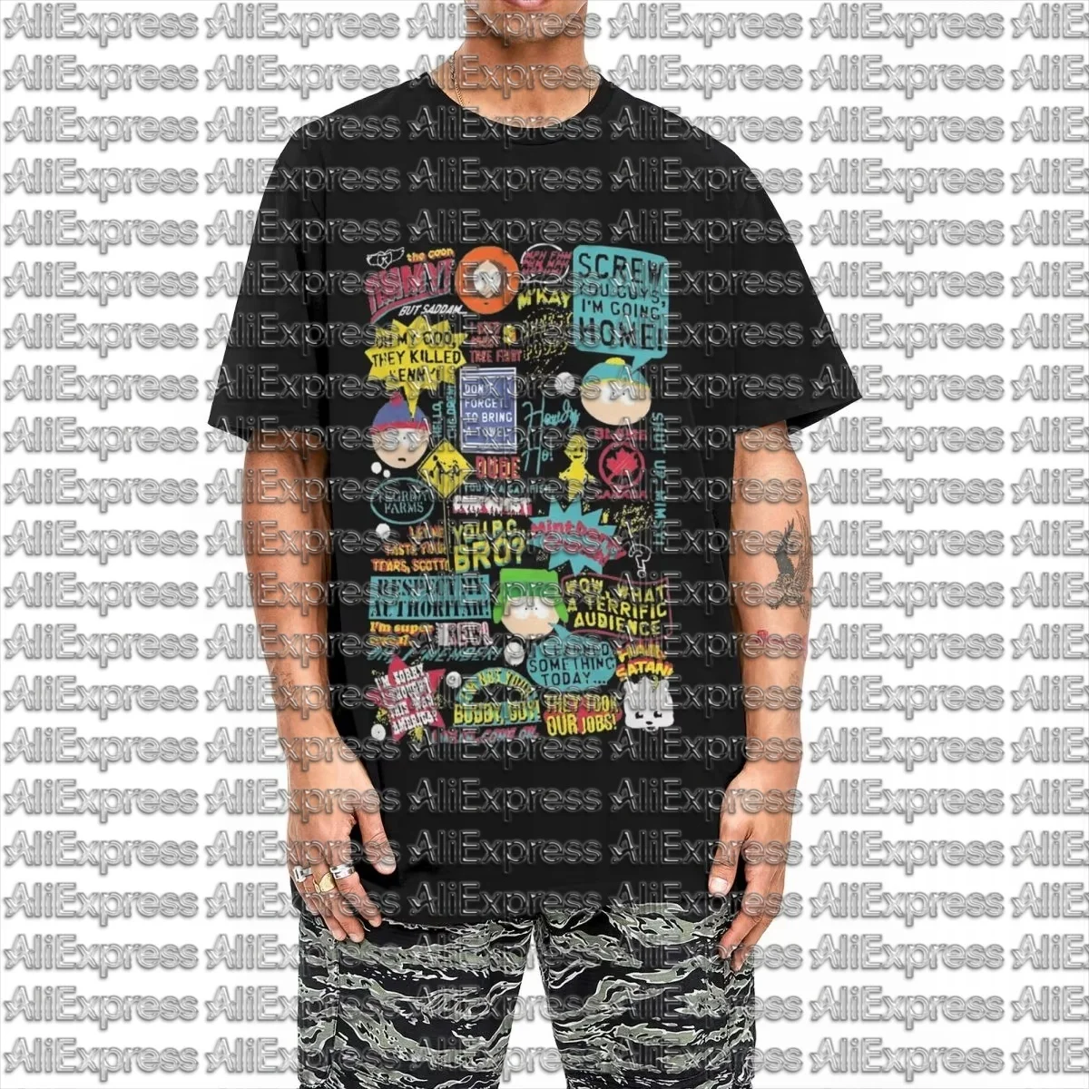 Summer Clothing Quotes - Southparks Sözler T-shirt Komik Eric Cartman