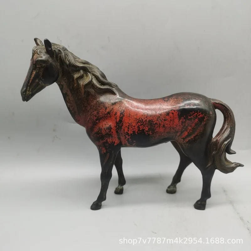 Brass crafts, antique horse figurines, shop opening decorations, retail