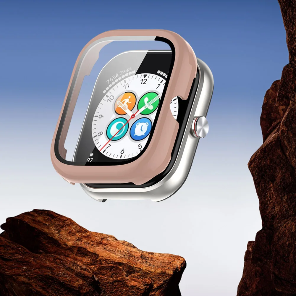 Custodia in vetro temperato per Honor Choice Haylou Watch Custodia protettiva Schermo antigraffio Copertura completa Guscio protettivo per paraurti