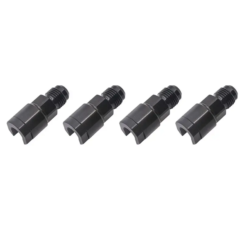 

4X 6AN To 3/8 Quick Disconnect Female EFI Adapter Fitting AN6 Male Flare To 3/8In Fuel Line Pipe Connectors (3/8)-AU62