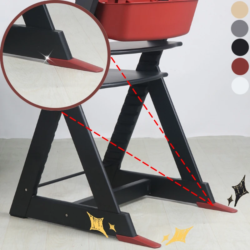 

Baby Highchair Safety Anti-Skid Leg Pad Feet Insert Detachable Caps Accessory Universal Fit for Most Dining Chairs Protect Floor