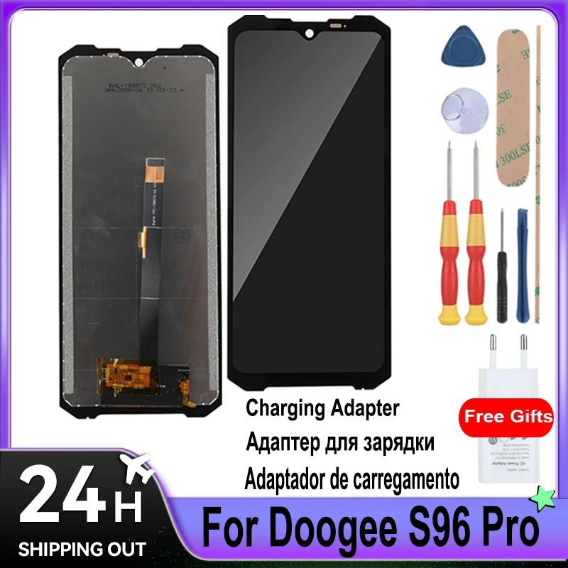 For Doogee S96 Pro S96 GT LCD Display + Touch Screen Selectable Charger 5.0V-1.2A 6.0W Tool