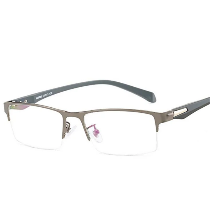 -1 -1.5 -2 -2.5 -3 -3.5 -4 -5 -5.5 -6 Retro Myopia Glasses Women Men Half Metal Frame Student Finished Short-sighted Eyewear