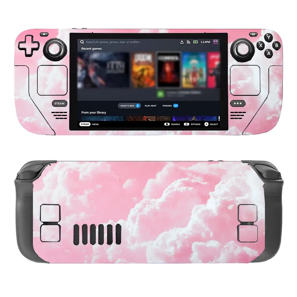 Vinilo de piel de estilo encantador para consola Steam Deck, juego completo de pegatinas protectoras, cubierta de envoltura para consola de válvula, pegatinas Premium