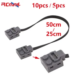 RCmall 10Pcs 5Pcs 50cm 25cm Extension Wire Series Accessories Compatible with Legoeds Bricks 8870 Lights Switch 8869