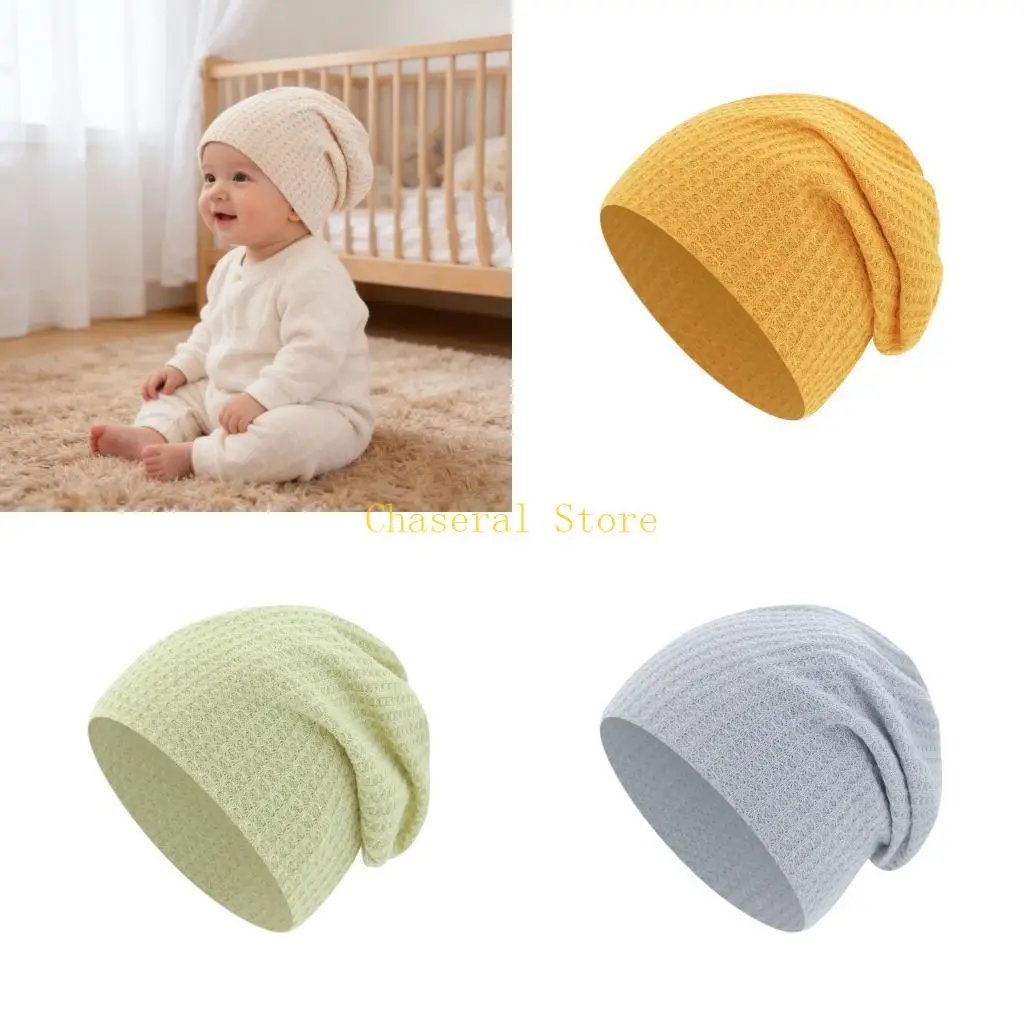 

E7CE Soft Cotton Newborns Fetal Cap Baby Hat With Stylish Design For Daily Wear