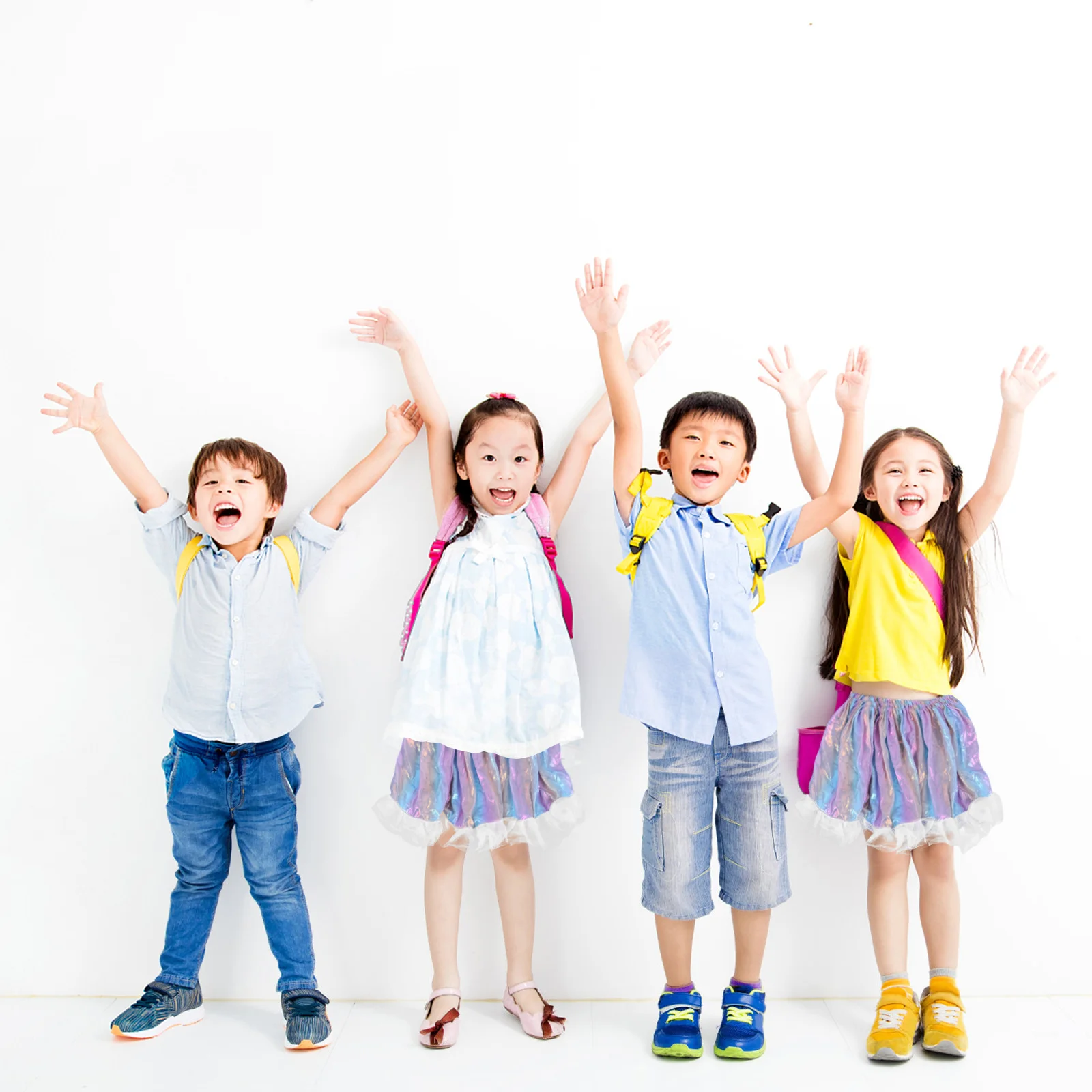 ชุดปีกนางฟ้าสำหรับเด็ก 1 ชุด พร้อมไม้กายสิทธิ์ กระโปรง และอุปกรณ์เสริม เหมาะสำหรับงานแฟนซี ปาร์ตี้ และการแสดงบนเวที