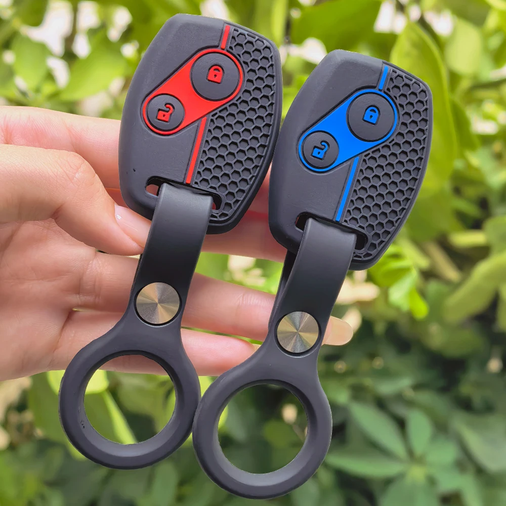 2 Button Car Key Case Shell Remote Fob Cover Silicon Rubber Case For Honda Civic Insight Fit SRV FRV chord 7 Jazz Gr8 150 R