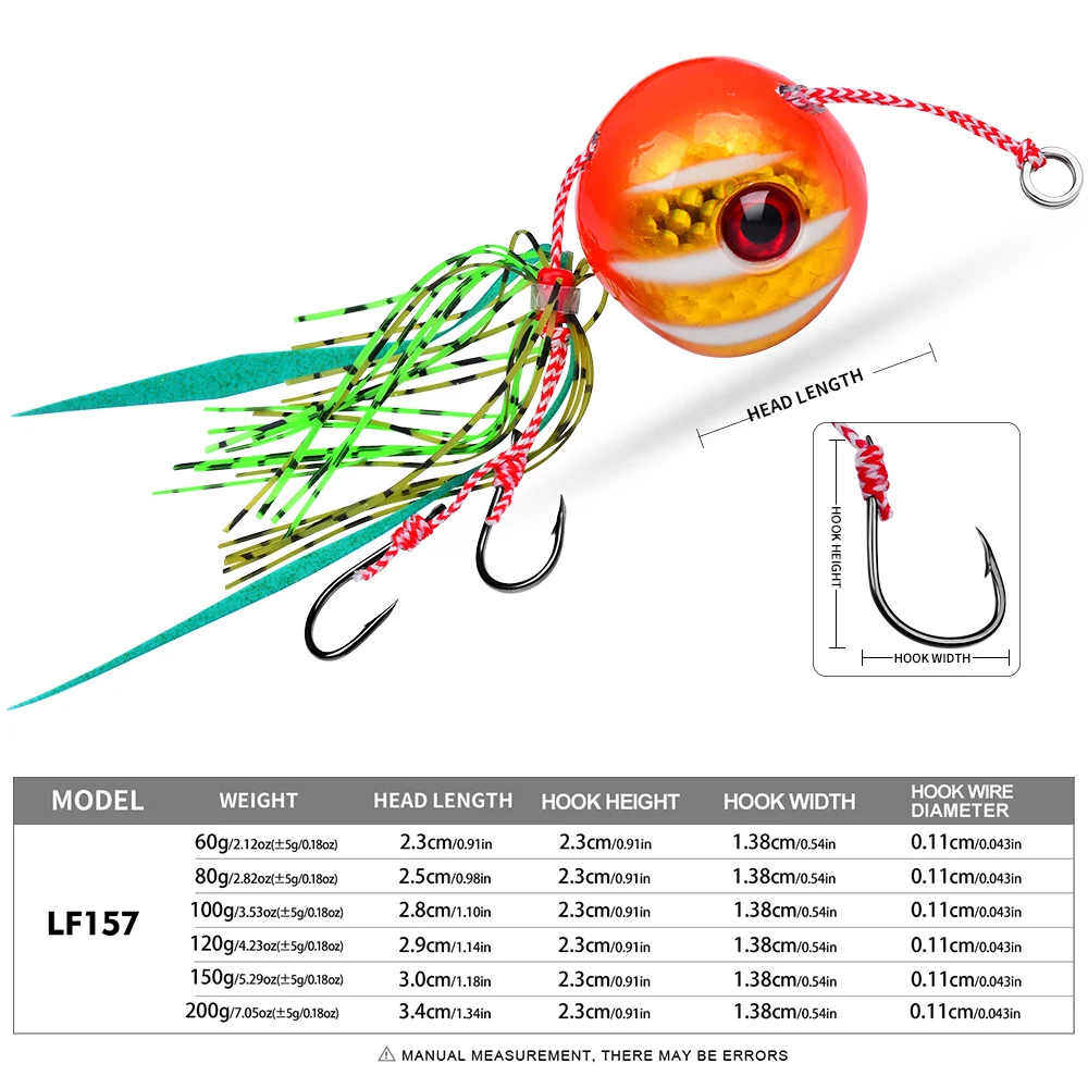 PROBEROS 5pcs Luminous Metal Jig Spoon Fishing Lures 60G - 200G Trolling Rigs jig Tuna Bass Saltwater Fishing Accessories Tackle