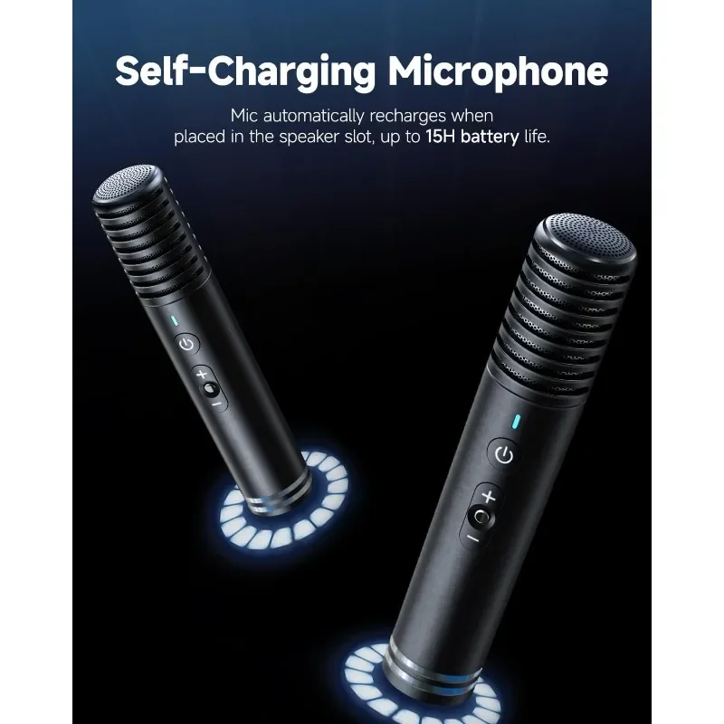 ماكينة كاريوكي ذكية، شاشة عرض مدمجة مقاس 10.1 بوصة للبالغين والأطفال، HDMI للحفلات المنزلية والتلفزيون الخارجي #4