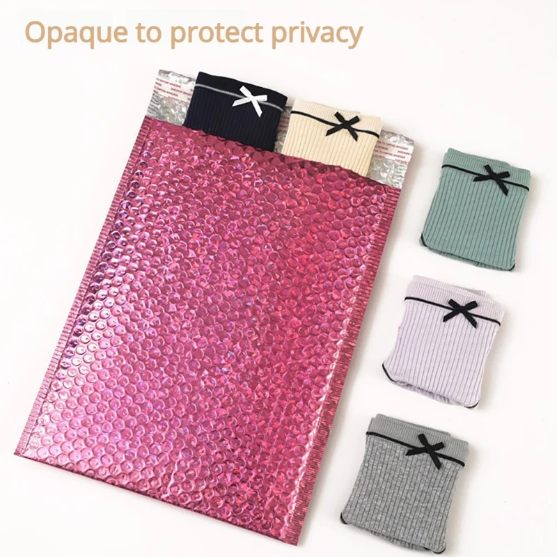 Holografische Wasserdichte Selbstklebende Luftpolsterumschläge Robuste Gepolsterte Versandtaschen in Verschiedenen Größen und Farben für Unternehmen – Detail 2