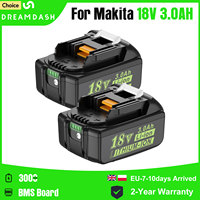 Reamdash For Makita BL1830 Battery Replacement mAh BL1840 BL1850 BL1860 18V Rechargeable Li-ion Battery