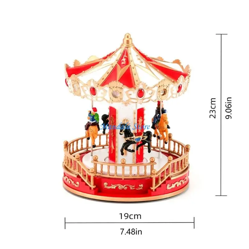 U2JC LED Shelf Figure for Christmas Room Styling, Side Table Accent with Battery or USB Use and Seasonal Room Color Mix
