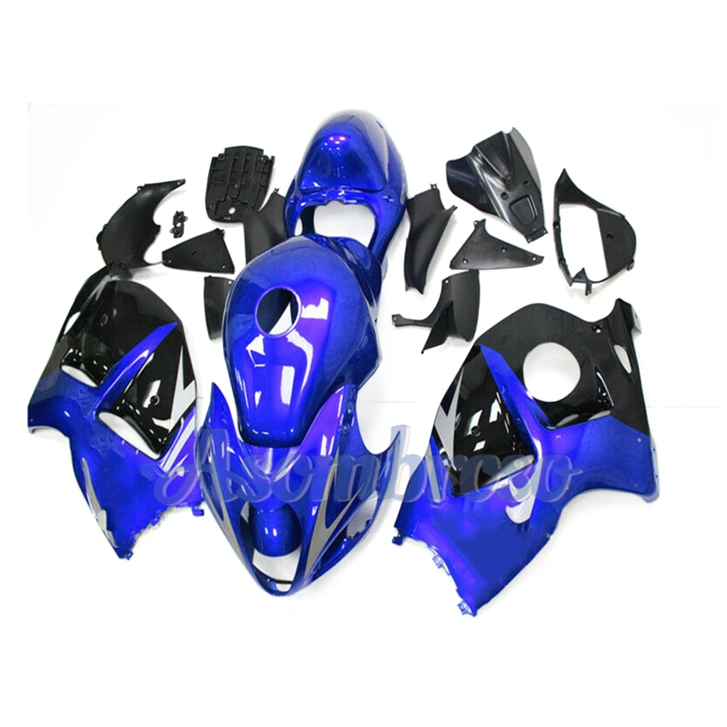 Blue Black Motorcycle Fairing Kits for Hayabusa GSX1300R 1999 2000 2003 2004 2006 2007 GSXR1300 1996-2007