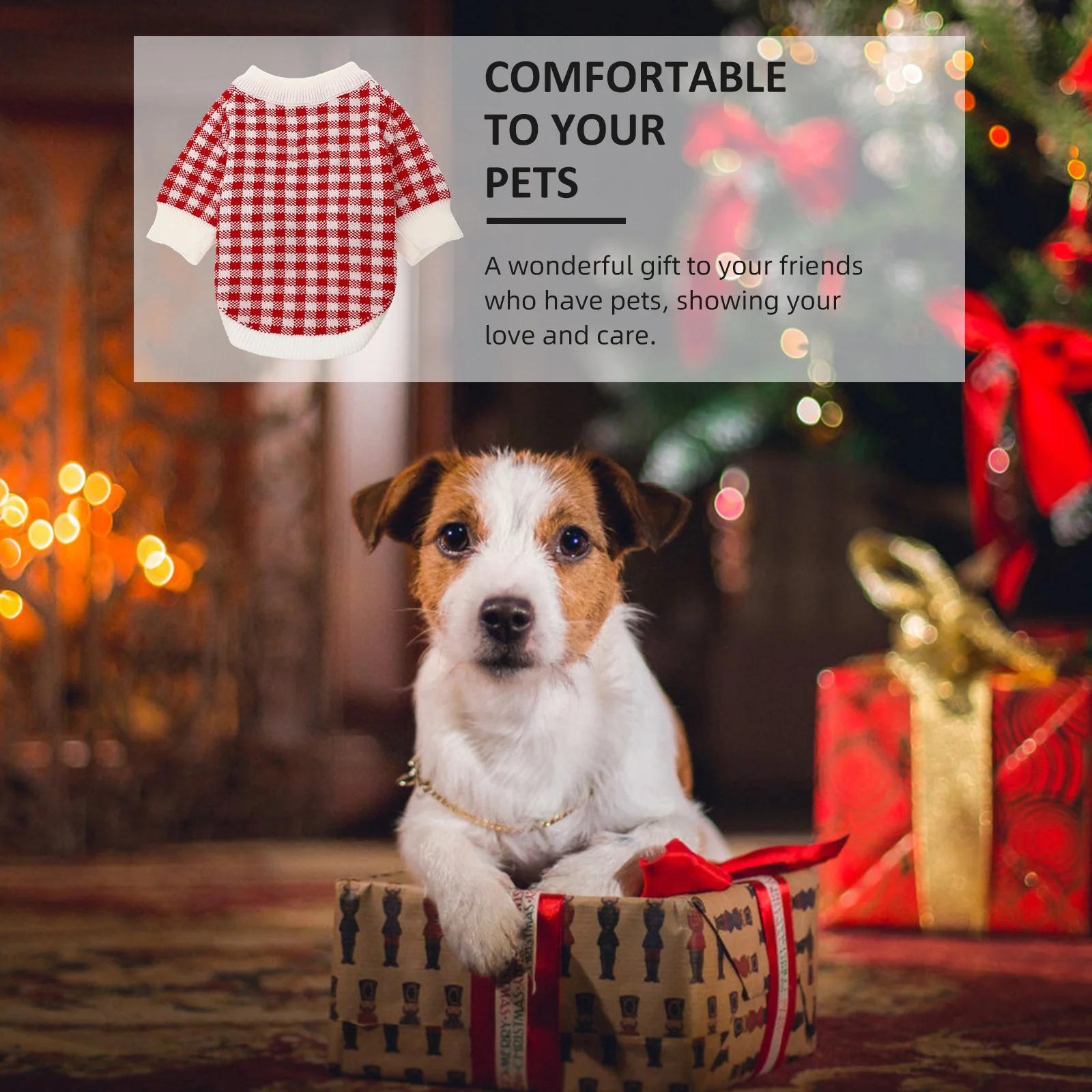 

Dog Sweater Winter Warm Pet Clothing For Outdoor Walking Jogging Party Use Puppy Knitwear Cold-Proof Dog Apparel Pet Supplies