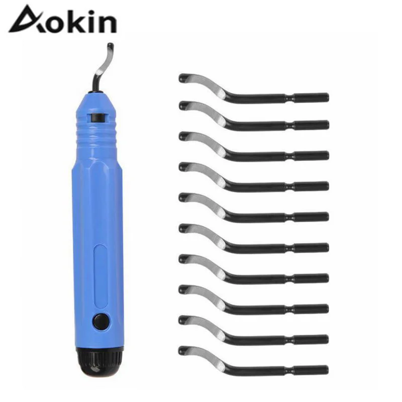 Нож карманный пластиковый с фиксированной ручкой, скребок NB1100 + 10 лезвий BS1010, инструменты 3D для стрижки и удаления заусенцев