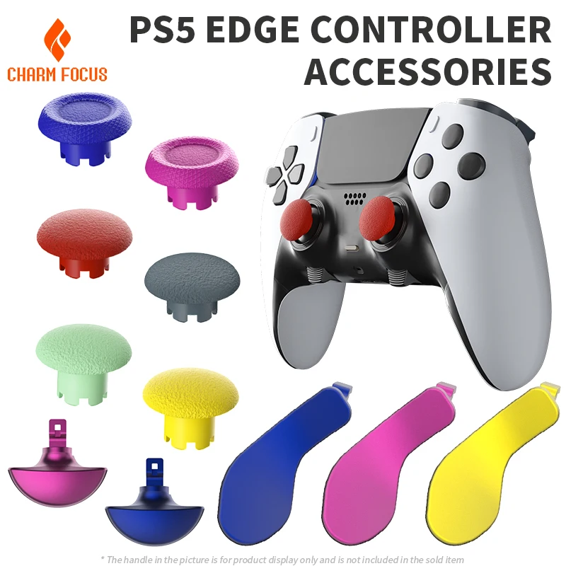 10-in-1 พลาสติก Thumbstick จอยสติ๊กสําหรับ PS5 Edge Controller Analog จอยสติ๊ก 6 Swap Stick 4 Paddle และ D-Pad อุปกรณ์เสริม