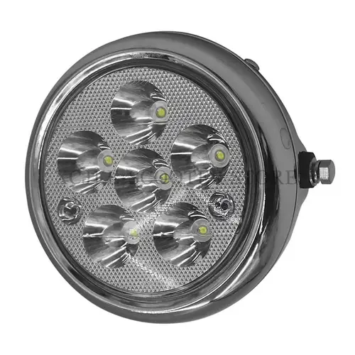Imagen 2 del producto Citycoco-faro redondo LED, lámpara Circular de 5 pulgadas, 12V-80V, 6 cuentas, accesorios para patinete eléctrico