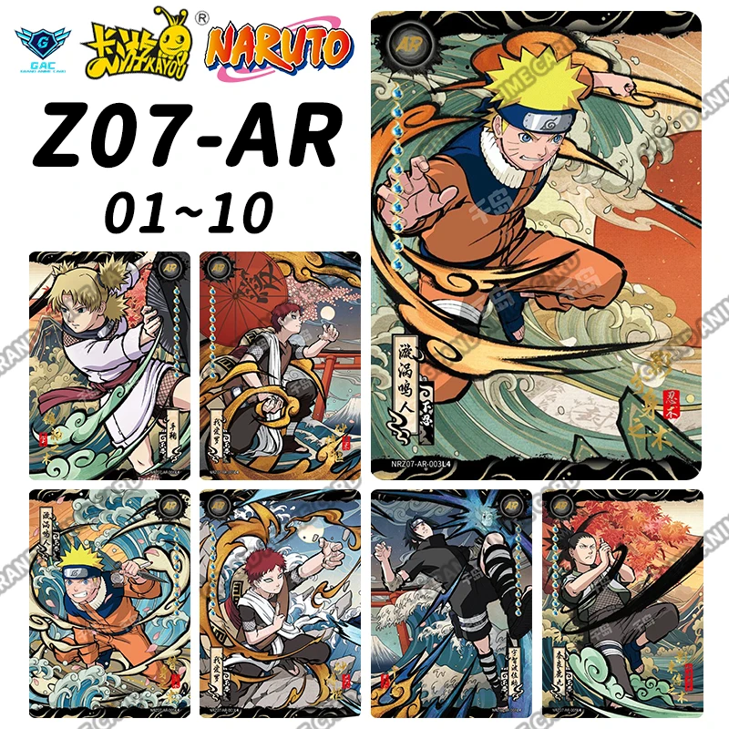 

Kayou Genuine Anime New Naruto Card T4W7 AR Full Series No 001-010 Gaara Uzumaki Sasuke Temari Rare Collection Card Игрушка в подарок