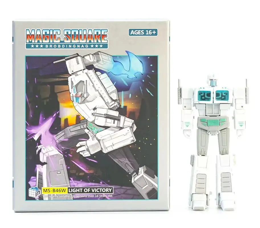 Op voorraad Transformatie Robotspeelgoed Magisch vierkant speelgoed MS-B46W MSB46W Licht van de overwinning OP. G1 2.0 witte versie actiefiguur speelgoed