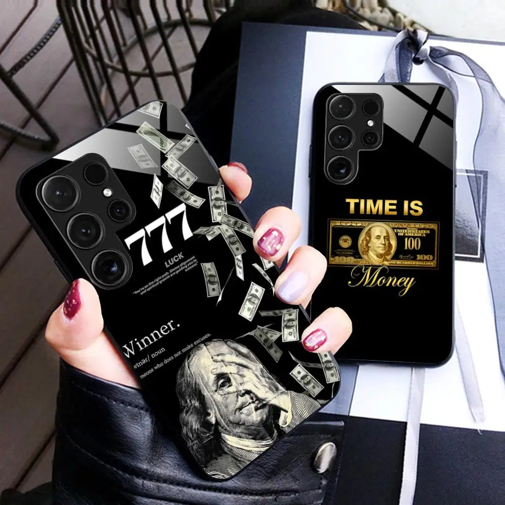 Time Power Phone Case for Samsung Galaxy S26 S25 S24 S23 S22 S21 S20 Note20 Plus FE Ultra Glass Protective Cover