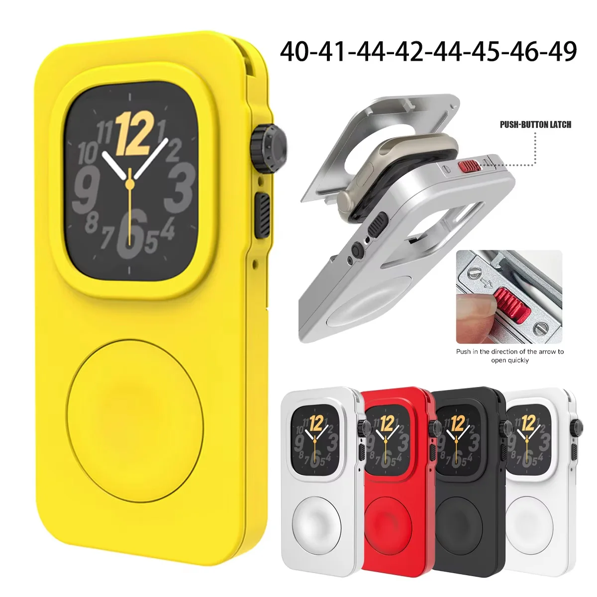 Aluminum Watch Dial Case for Apple Watch 11 10 9 8 7 6 5 SE Protective Case Support Iwatch Expands IPod for Iwatch 49 46 44 45mm