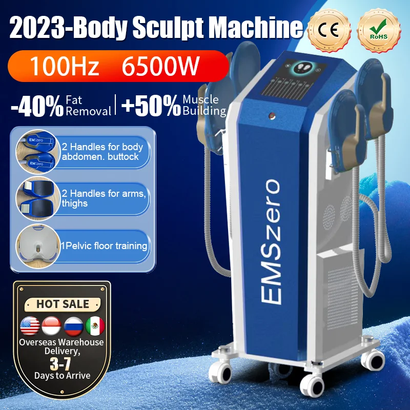 EMS 6500W EMSzero Fat Removal Body Contouring Machine Advanced Muscle Stimulation Body Sculpting