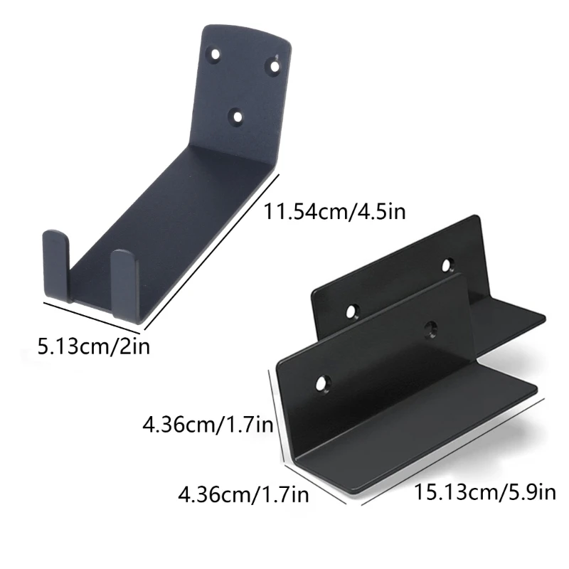 Versátil Rack gancho parede para pedais Fácil instalar suporte parede, perfeito para salas estar quartos