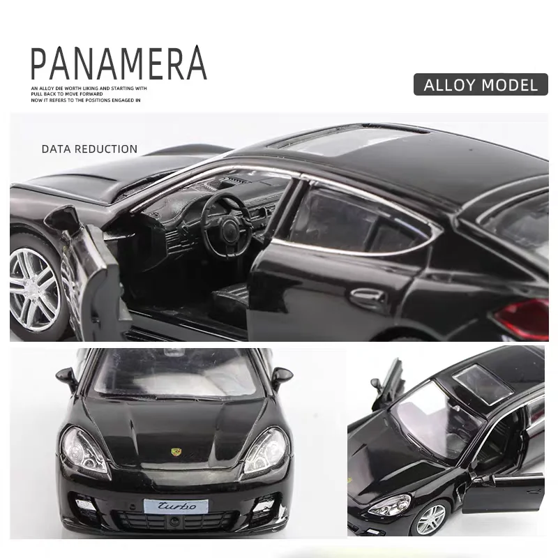 Porsche Panamera Turbo Coupe Simulation Diecast & Toy Vehicles Pull Back Car RMZ city 1:36 Alloy Car Model Gifts For Children