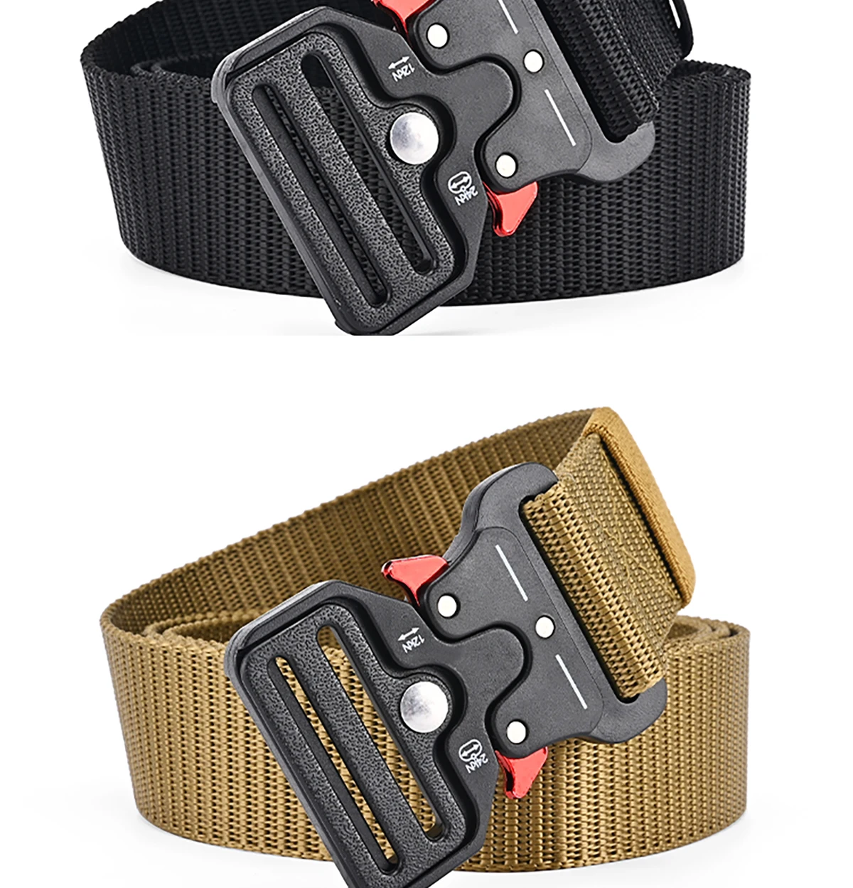 1Pc/2Pcs Versatile Men's Tactical Belts-Durable, Adjustable Design-For Outdoor Sports Enthusiasts,Pair with Jeans,For Men Women