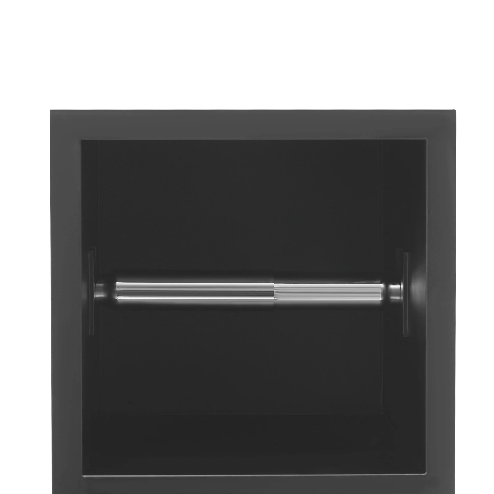 Doppelschichtiger Badezimmerschrank, Badezimmer-Nischen-Shampoo-Taschentuch-Aufbewahrungsregal, 63 x 15 x 15 cm, mit Toilettenpapierhalter – Detail 9