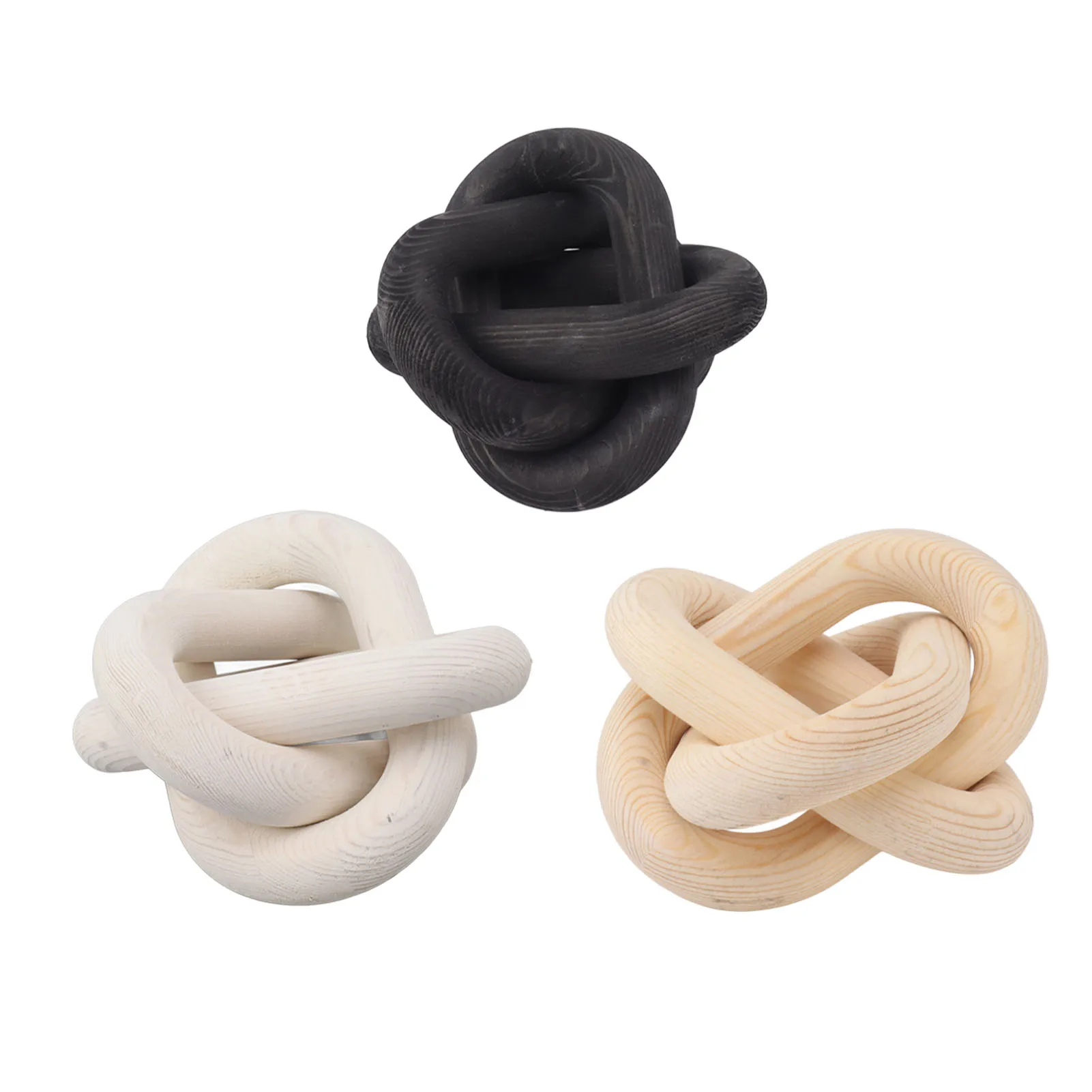 Decorative Wood Chain Decorative Wood Chain 3 Link Wood Chain Link Decorations for Home Living Room Coffee Shop Rustic Wood Link